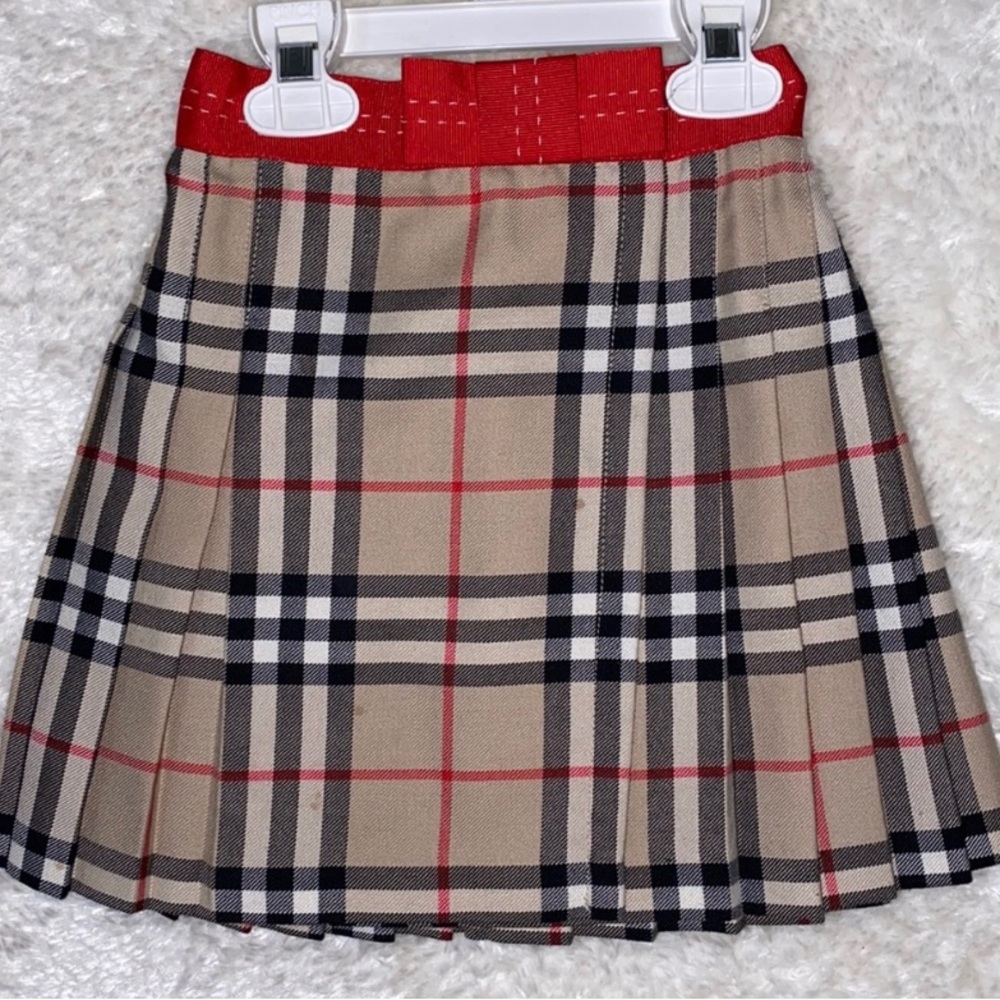 Burberry 4t plaid skirt